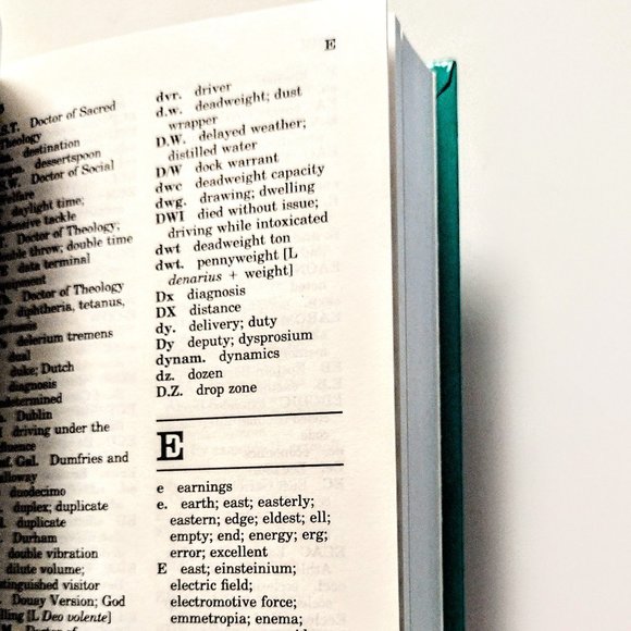 Webster's Guide to Abbreviations ~ 1985 Hardcover ~ Pocket-Size Ref. Book ~ EVC - Picture 11 of 12